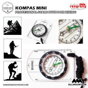 LumiParty Kompas Mini Professional Scale Outdoor Hiking 