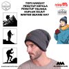 Topi Hangat Topi Kupluk Rajut Pria Wanita Poliester Winter Beanie Hat Kupluk Gunung  14