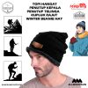 Topi Hangat Topi Kupluk Rajut Pria Wanita Poliester Winter Beanie Hat Kupluk Gunung  13