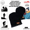Topi Hangat Topi Kupluk Rajut Pria Wanita Poliester Winter Beanie Hat Kupluk Gunung  12