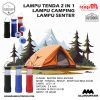 Lampu Tenda – Lampu camping tarik 2 in 1 – Senter mini Portable – Lampu Gunung – Lampu Darurat Emergency 7