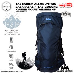 Tas Carriel All Mountain Mountaineers 45 Tas Gunung, Tas Travelling  /Colour Blue Navi 