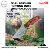 Pisau Hunting /berburu,  Pisau buck Outdoor Portable Knife Survival Stainless Steel black Gray  7