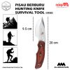 Pisau Hunting /berburu,  Pisau buck Outdoor Portable Knife Survival Stainless Steel black Gray  9