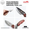 Pisau Hunting /berburu,  Pisau buck Outdoor Portable Knife Survival Stainless Steel black Gray  10