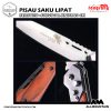 Doom Blade Pisau Saku Lipat Berburu Survival Knife EDC 200mm KNIFEZER Silver White 11