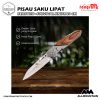 Doom Blade Pisau Saku Lipat Berburu Survival Knife EDC 200mm KNIFEZER Silver White 9