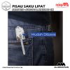 Doom Blade Pisau Saku Lipat Berburu Survival Knife EDC 200mm KNIFEZER Silver White 13