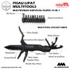 Pisau beragam Fungsi – GUCKAR Pisau Lipat Multitools Multifungsi Survival EDC Pliers 14 in 1 – Black Knife 10