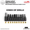  Pisau beragam Fungsi – GUCKAR Pisau Lipat Multitools Multifungsi Survival EDC Pliers 14 in 1 – Black Knife 15