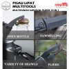  Pisau beragam Fungsi – GUCKAR Pisau Lipat Multitools Multifungsi Survival EDC Pliers 14 in 1 – Black Knife 14