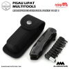  Pisau beragam Fungsi – GUCKAR Pisau Lipat Multitools Multifungsi Survival EDC Pliers 14 in 1 – Black Knife 16