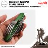 Swiss Army Sendok Garpu Pisau Lipat Foldable Spoon Fork  Multifungsi  11