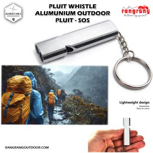 Peluit Aluminium Outdoor Gantungan Kunci Whistle Outdoor
