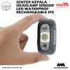 Senter Kepala SEnsor, Headlamp Sensor LED Waterproof Rechargeable IPX4 – Black 14