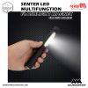 Senter LED MAGNET, Senter Led Multifunction Flashlight Magnet COB 250 Lumens – Black 12