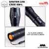 Senter Hiking Led – Senter LED Cree XM-L T6 2000 Lumens – Black 10
