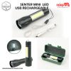 LED Senter Cas Usb Rechargerable Super Terang Lampu Mini Cas Listrik Emergency  5