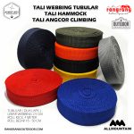 Safety Tali Webbing Tubular Dobel selongsong, Tali Webbing Tali Anchor Climbing, Tali Safety, Tali Hammock (roll besar) Safety Tali Webbing Tubular Dobel selongsong, Tali Webbing Tali Anchor Climbing, Tali Safety, Tali Hammock (roll besar)