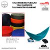 Safety Tali Webbing Tubular Dobel selongsong, Tali Webbing Tali Anchor Climbing, Tali Safety, Tali Hammock (roll besar) 11