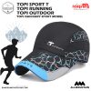 Topi Sport T – T Model – Topi Outdoors – Topi QUICKDRY – Black 10