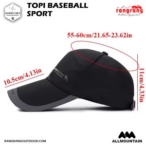 Topi sporty – Topi Baseball – Topi Sport Cool – Black