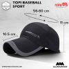 Topi sporty – Topi Baseball – Topi Sport Cool – Black 9