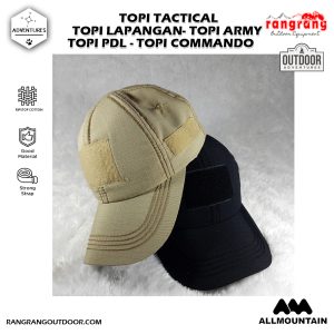 TOPI TACTICAL TOPI VELCRO ADVENTURE TOPI KOMANDO TOPI PDL TOPI LAPANGAN TOPI ARMY TOPI DAILY