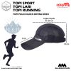 Topi Sport-Topi Running Topi anti UV Quickdry Cap Polos Quick Drying Mesh black 10