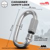 Carabiner / Cincin Kait XINDA Pengunci Carabiner Safety Lock Stainless Steel 57mm 9