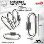 Carabiner / Cincin Kait XINDA Pengunci Carabiner Safety Lock Stainless Steel 57mm Carabiner / Cincin Kait XINDA Pengunci Carabiner Safety Lock Stainless Steel 57mm