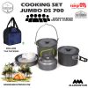 COOKING SET  JUMBO CAMPING OUTDOOR DS 700 ( Include Tas ) rangrang outdoor 10