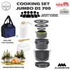 COOKING SET  JUMBO CAMPING OUTDOOR DS 700 ( Include Tas ) rangrang outdoor 8