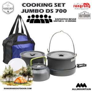 COOKING SET  JUMBO CAMPING OUTDOOR DS 700 ( Include Tas ) rangrang outdoor